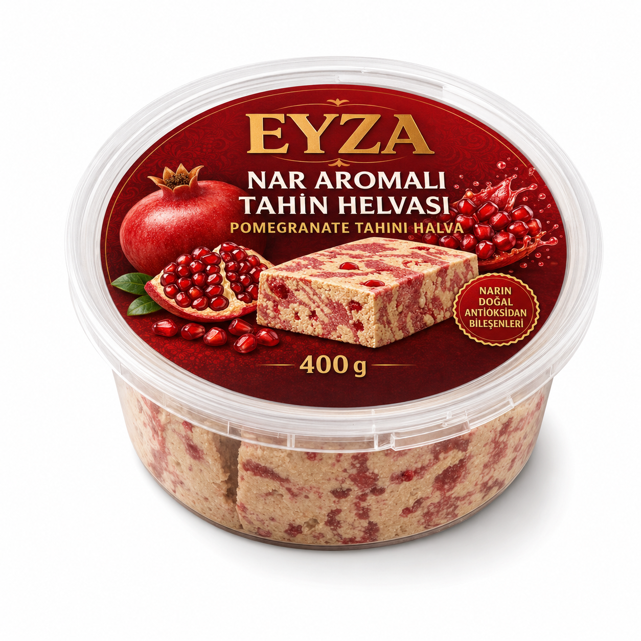 Eyza Nar Aromalı Tahin Helvası 400 g Kase