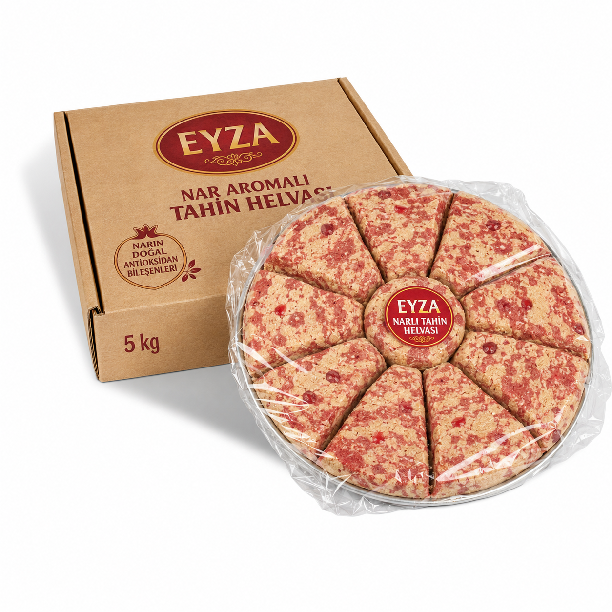 Eyza Nar Aromalı Tahin Helvası 5 kg Tepsi